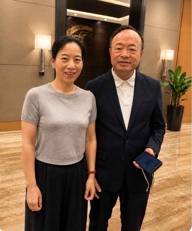 周末参加功能医学慢病管理沙龙后,与洪作行老师交流留影